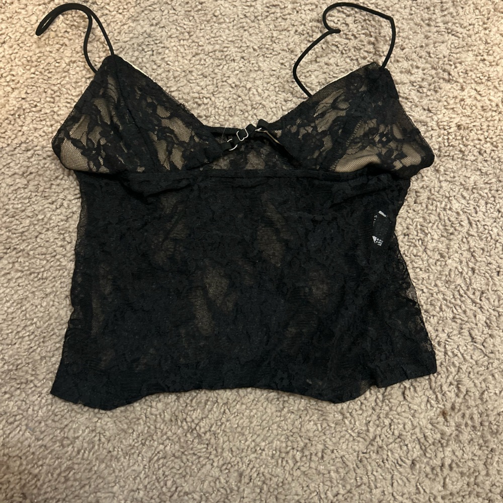 Amazon Black Lace Cami Top